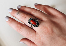 Load image into Gallery viewer, The Nancy | Vintage Coral Sterling Silver Ring
