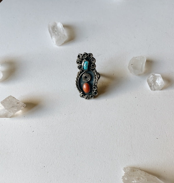 The Matilda | Vintage Turquoise Sterling Silver Ring