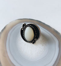 Load image into Gallery viewer, The Hazel | Vintage Mother of Pearl Sterling Silver Ring
