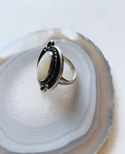 Load image into Gallery viewer, The Hazel | Vintage Mother of Pearl Sterling Silver Ring
